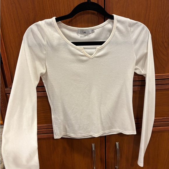 Adika Tops - Adika Cream Long Sleeve Tee